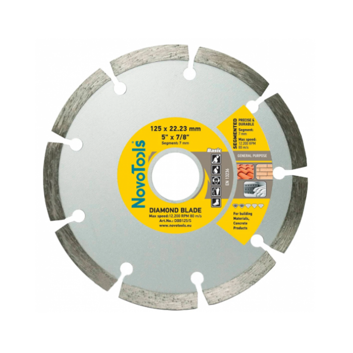 Диск алмазний NovoTools Basic Сегмент 230*7*22,23мм 