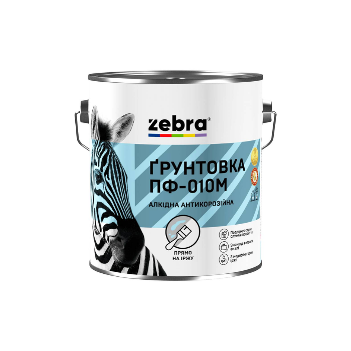 Грунт ПФ-010М Зебра 2,8 кг. (темно-сірий)