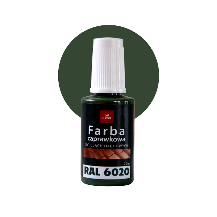 Фарба заправочна для дахових покриттів 22 ml, RAL 6020
