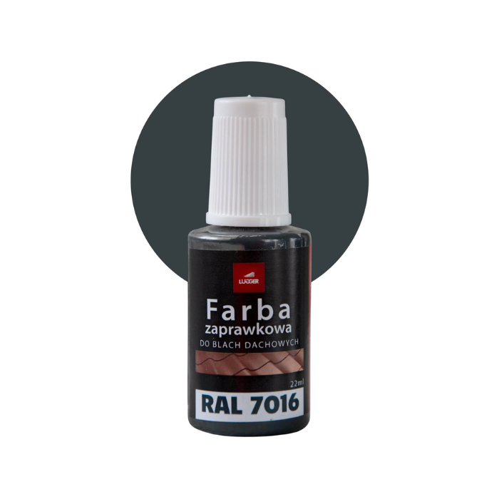 Заправочная краска для кровельных покрытий 22 ml, RAL 7016