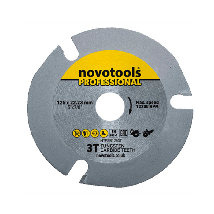 Диск пиляльний NovoTools Professional 3Т 125*22,23мм
