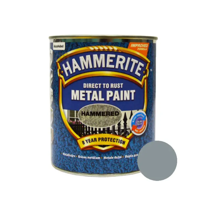 Фарба молоткова Hammerite (сіра) 0,75 л