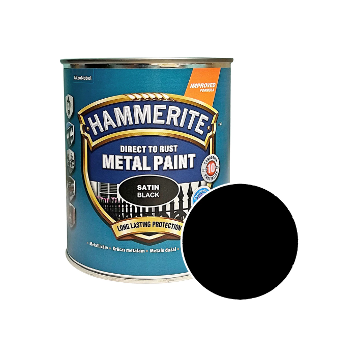 Фарба Hammerite SATIN (чорна) 2,5 л