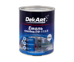 Емаль алкідна ПФ-115П жовта ТМ "DekArt" - 0,9 кг