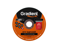 Диск відрізний для металу Gradient 230*2мм 