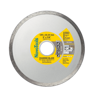 Диск алмазний NovoTools Basic Плитка 125*5*22,23мм 