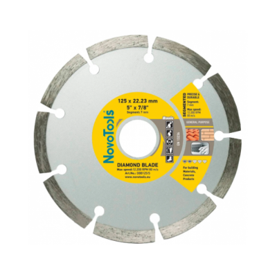 Диск алмазний NovoTools Basic Сегмент 230*7*22,23мм 