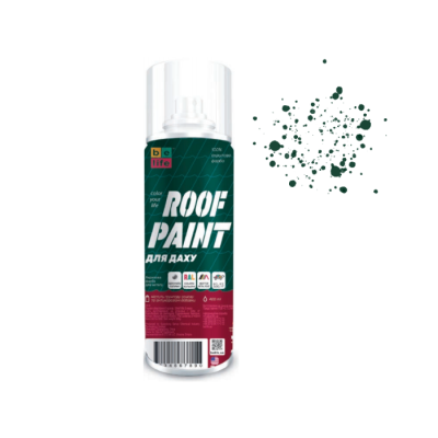 Фарба Belife Roof Paint темно-зелений напівматова (RAL 6005) 400мл