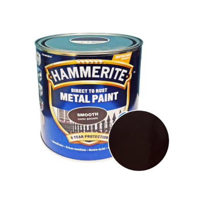 Краска Hammerite SMOOTH (темно-коричневая) 0,75л