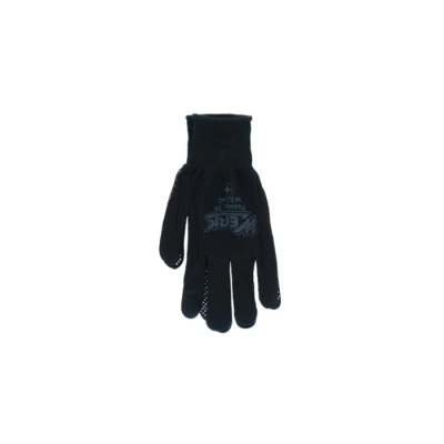 Рукавички HandWerk Comfort, 2 нитки (чорні, крапка)