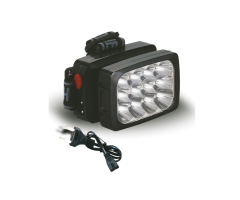 Ліхтар LED, акум, налобний - GR-1837 (12 LED, 1800mAh) (GRUNHELM)