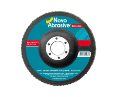 Диск пелюстковий торцевий тарілка NovoAbrasive Extreme 125*22,2мм P40