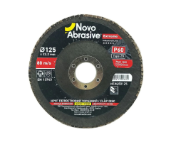 Диск пелюстковий торцевий NovoAbrasive Extreme AL 125*22,2мм т29 P60