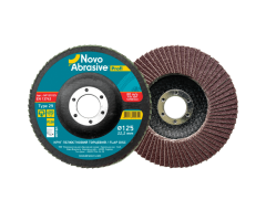 Диск лепестковый торцевой NovoAbrasive Profi ZR 125*22,2мм т27 P60