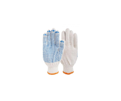 Рукавички HandWerk FlexFit, 3 нитки (білі, крапка)